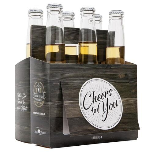 Cheers To You' Beer Caddy and Gift Card |by IOco| - Wooden 
