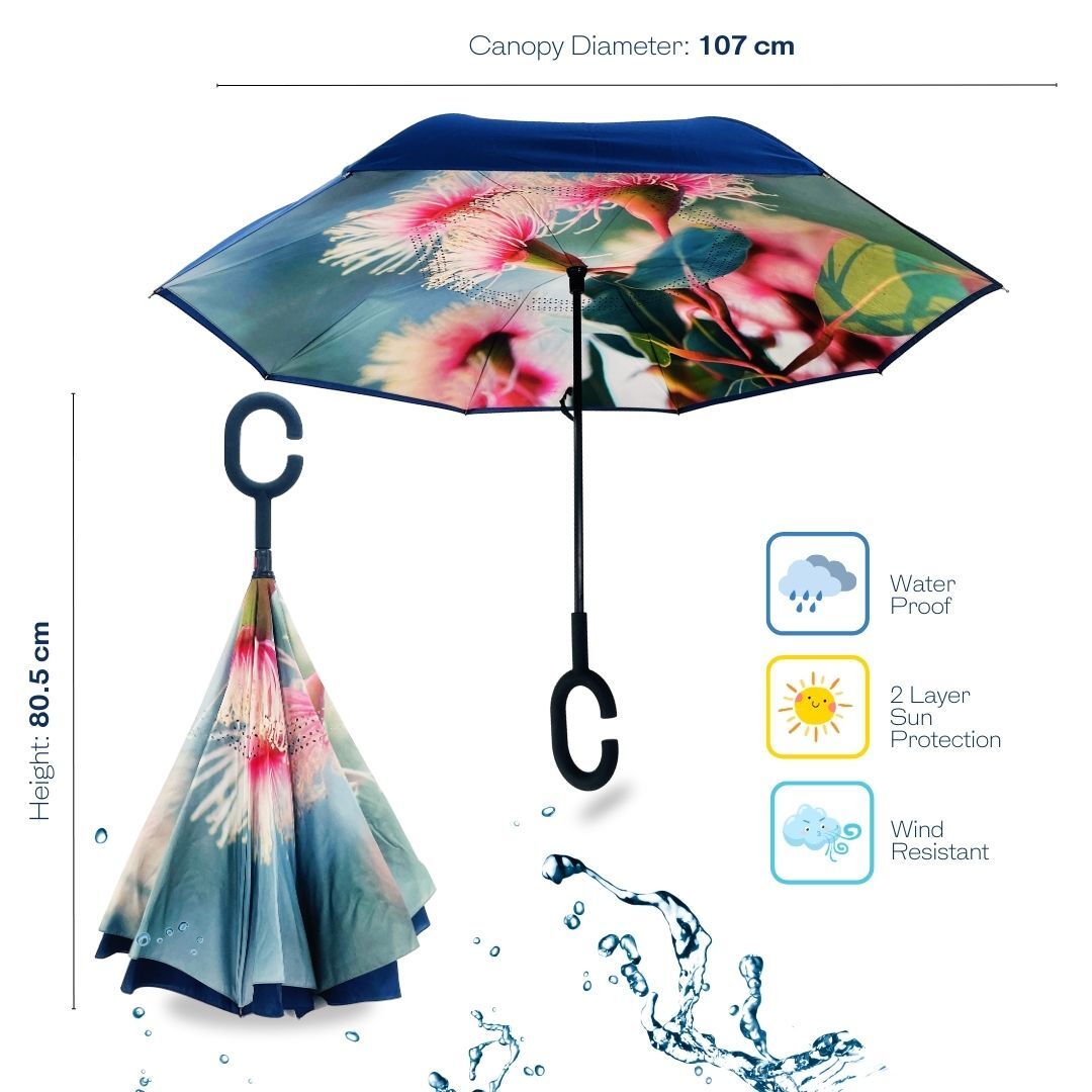 IOco Reverse Upsidedown backwards Umbrella Gumnut