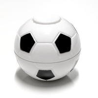 Spinning Soccer Ball - Black on White