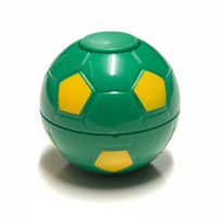 Spinning Soccer Ball -Yellow on Green