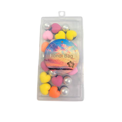 Bondi Bag | Bling Box (24 buttons) - Summer Hearts and Pearls
