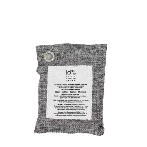 IOco Bamboo Charcoal SACHET (100g) for Fresh Drawer - Grey