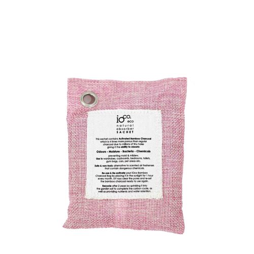 IOco Bamboo Charcoal SACHET (100g) for Fresh Drawer  - Pink