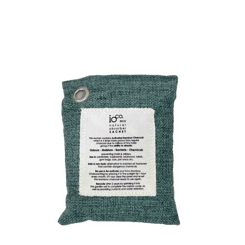 IOco Bamboo Charcoal SACHET (100g) for Fresh Drawer  - Teal