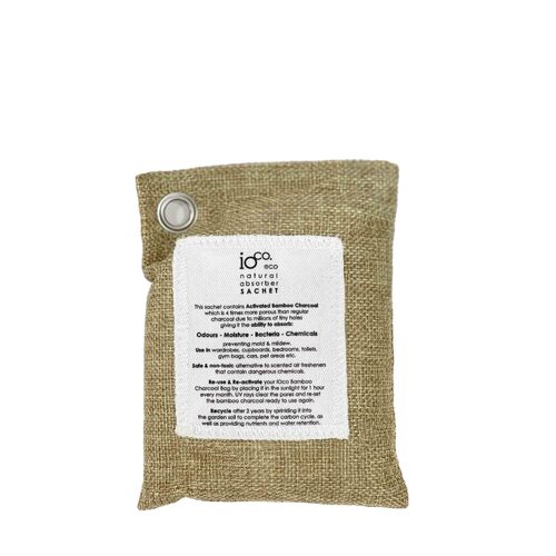 IOco Bamboo Charcoal SACHET (100g) for Fresh Drawer  - Natural