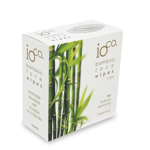 IOco Bamboo Reusable Face Wipes | Pack of 10