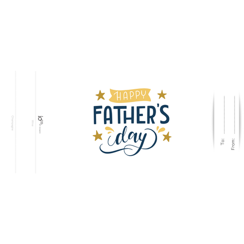IOco Boozy Labels for Wine | Champagne Bottles - Happy Father's Day