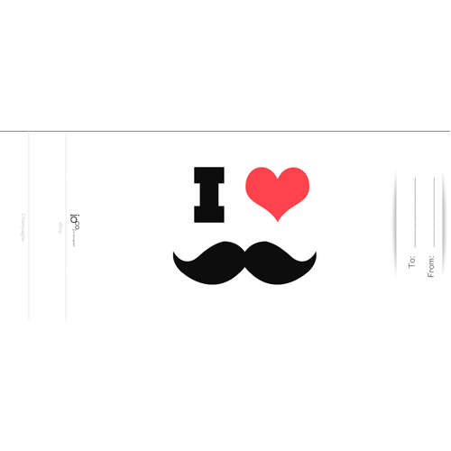 IOco Boozy Labels for Wine | Champagne Bottles - I Love Mustache