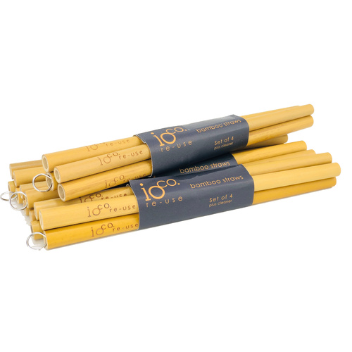 Bamboo Straws - Set of 4