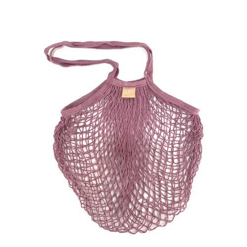 IOco Natural Cotton Mesh Grocery Bag - Blush Pink