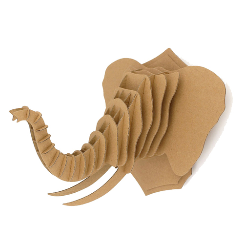 IOco Recycled Cardboard Wall Art - Elephant BUY BULK | UP TO 80% OFF