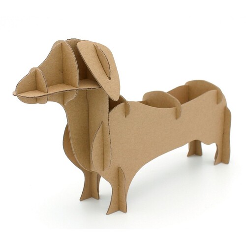 IOco Recycled Cardboard Desk Organiser - Dachshund BUY BULK | UP TO 80% OFF