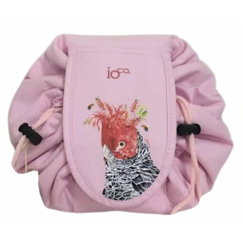 IOco Drawstring Cosmetic Travel Bag - Gang-gang Cockatoo