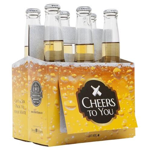 Cheers To You' Beer Caddy and Gift Card |by IOco| - Beer Bubbles