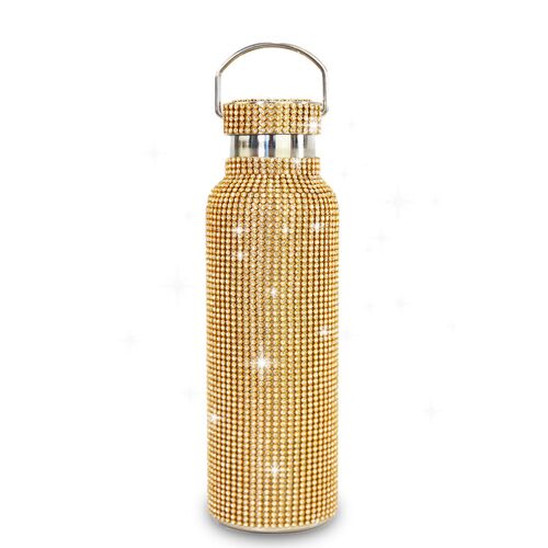 Cohan Gold Diamante Water Bottle