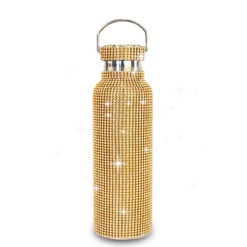 IOco Diamante Water Bottle 600ml - Gold