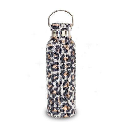 IOco Diamante Water Bottle 600ml - Leopard