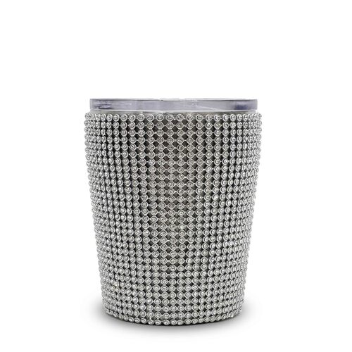 IOco Diamante Coffee and Tea Travel Cup 8oz - Silver