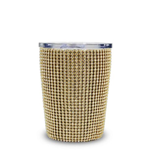IOco Diamante Coffee and Tea Travel Cup 8oz - Gold