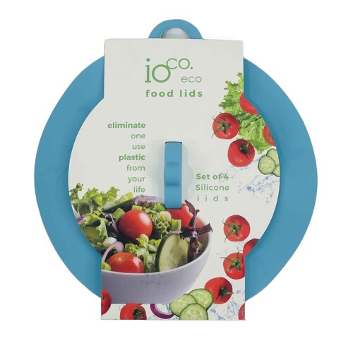 IOco Reusable Food Lids (Set of 4) - Blue