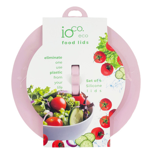 IOco Reusable Food Lids (Set of 4) - Pink