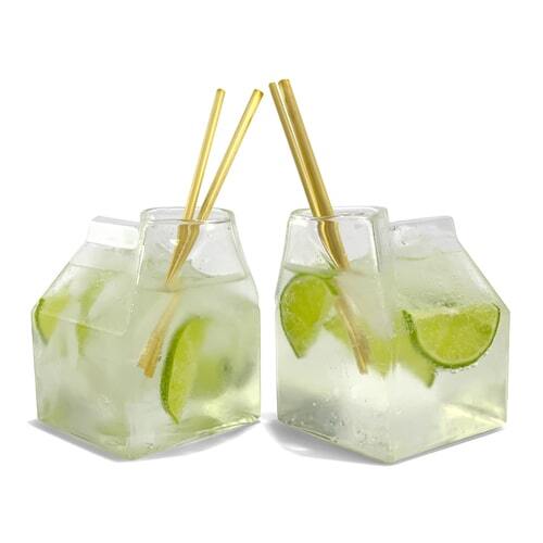 IOco Glass Milk Carton - Set of 2