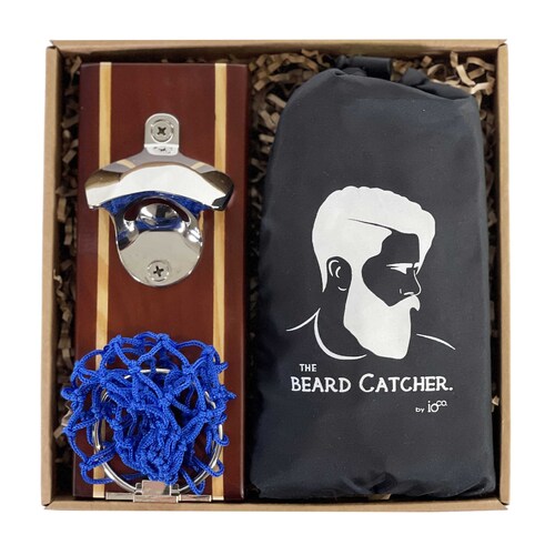 Gift Pack For Men - Wooden Basketbeer | Beard Catcher