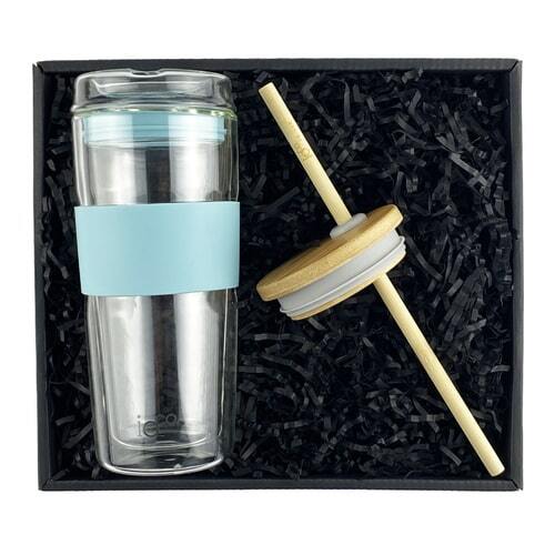 IOco Travel Cup Gift Pack - 16oz Ocean Blue | Smoothie Lid
