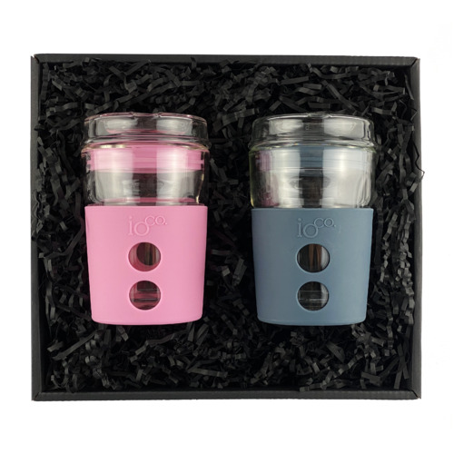 IOco Traveller Gift Pack - 8oz Marshmallow Pink | 8oz Midnight Blue