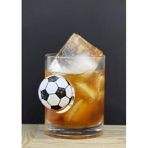IOco 'Good Shot' Whisky Sports Glass - Soccer Ball