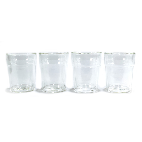 IOco 8oz Double Wall Glass Tumblers - Set of 4