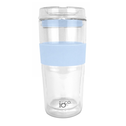 IOco 16oz Glass Tea and Coffee Travel Cup - Eucalyptus