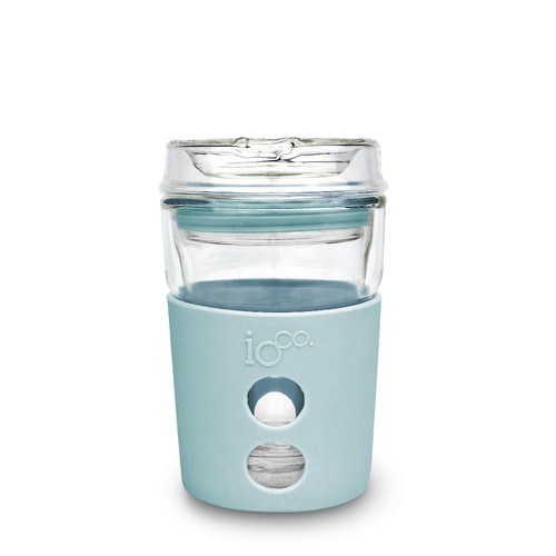 IOco 4oz Piccolo Reusable Glass Coffee Travel Cup - Ocean