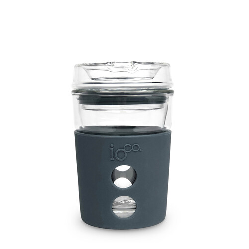 IOco 4oz Piccolo Reusable Glass Coffee Travel Cup - Denim