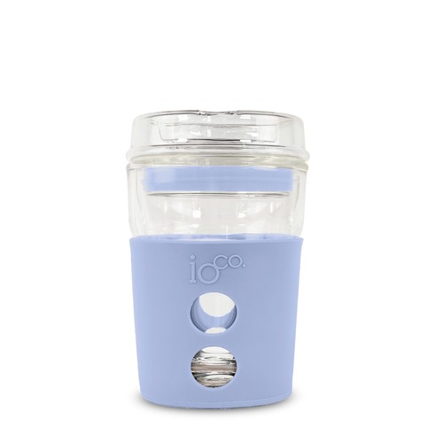 IOco 4oz Piccolo Reusable Glass Coffee Travel Cup - Sea Spray
