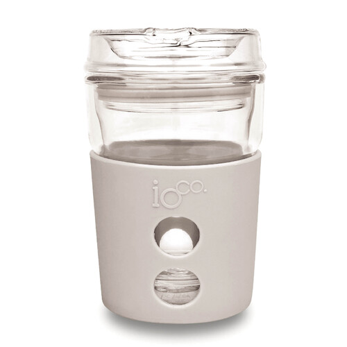 IOco 8oz Eco Glass Coffee Travel Cup - Warm Latte
