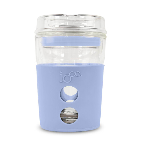 IOco 8oz SEA SPRAY Glass Coffee Travel Cup - Sea Spray