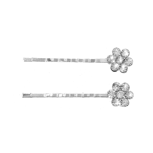 IOco Diamante Hair Clips - Flower | Set of 2