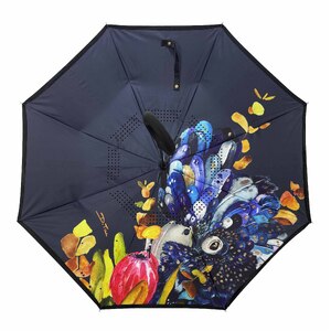 Green & Blue 'Camo' IOco Reverse Umbrella 