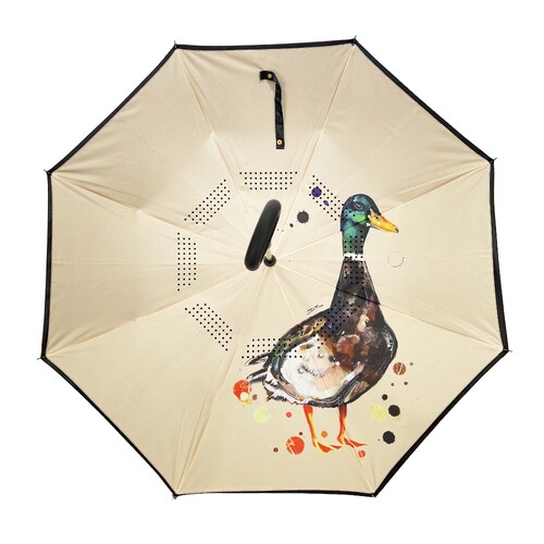 IOco Reverse Umbrella with Sun Safe UPF50 - Mallard Duck | by Dani Till