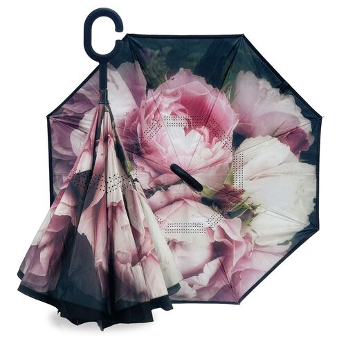 IOco Reverse Umbrella with Sun Safe UPF50 - Vintage Roses