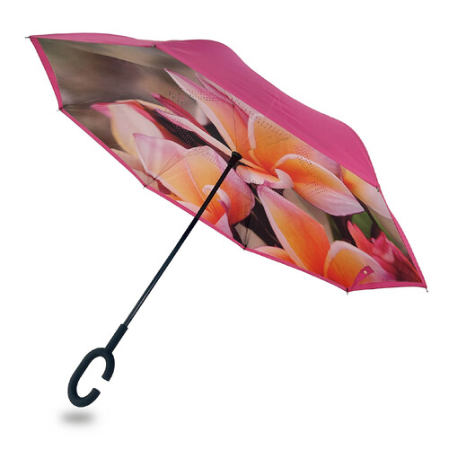 IOco Reverse Umbrella - Peach Frangipani