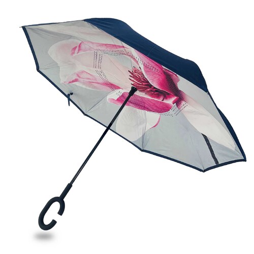 IOco Reverse Umbrella with Sun Safe UPF50 - Pink Magnolia