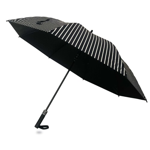 IOco Big Golf Umbrella 124cm - Black and White Stripe
