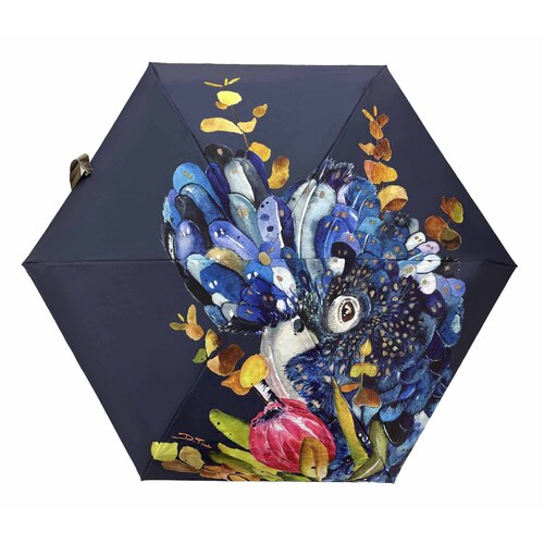 IOco Mini Umbrella with Sun Safe UPF50 - Red Tailed Black Cockatoo | by Dani Till 