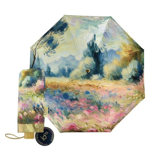 IOco Mini Umbrella with UPF50+ Sun Safe  | Art Series - Impressionist Garden