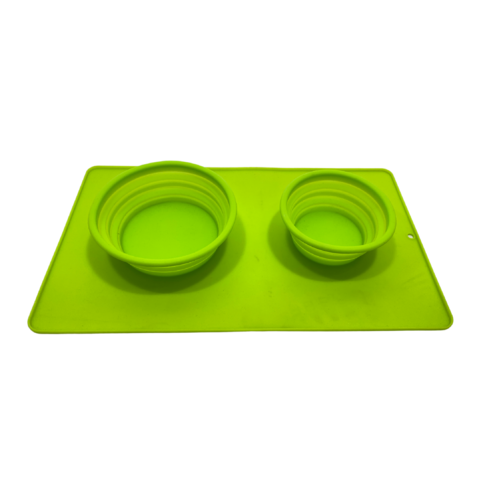Silicone Dog Bowl - Green
