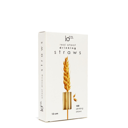 IOco Real Wheat Straws. Cocktail Size 13cm - 100 pack